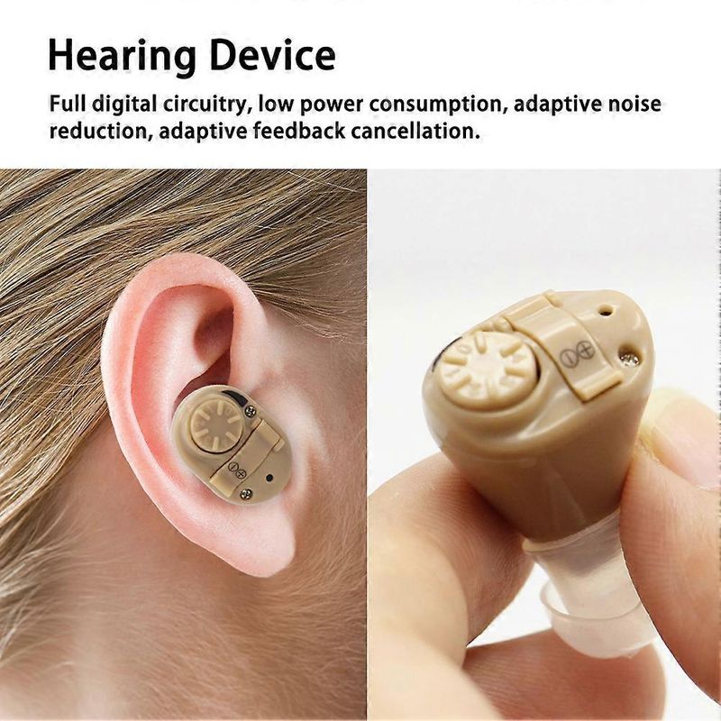 Ingrijire personala si Cosmetice - Sanatate si wellness - Aparate medicale - Aparate auditive - Aparat Auditiv MRG MK82, cu cutie de Protectie, Volum Reglabil, 120 dB,Bej - Infinity.ro
