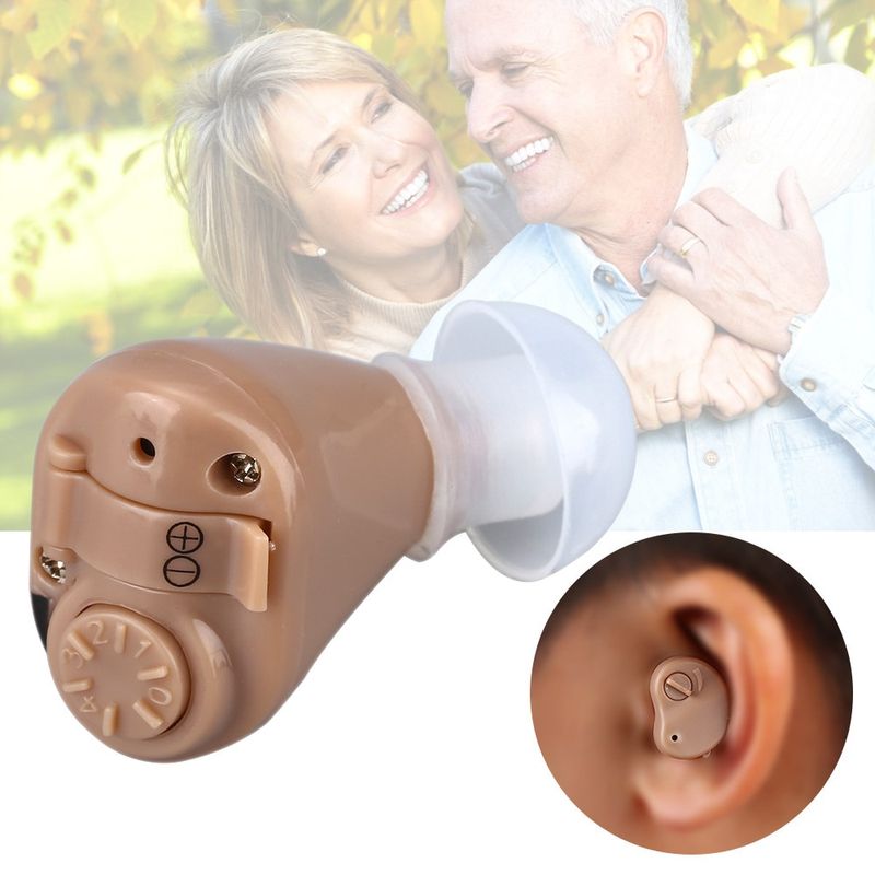 Ingrijire personala si Cosmetice - Sanatate si wellness - Aparate medicale - Aparate auditive - Aparat Auditiv MRG MK82, cu cutie de Protectie, Volum Reglabil, 120 dB,Bej - Infinity.ro