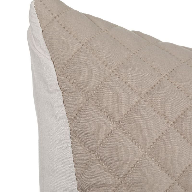 Casa si Gradina - Textile si covoare - Lenjerii de pat - Fete de perna - Fata de perna poliester, model romburi, bej, 70x 50cm - Infinity.ro