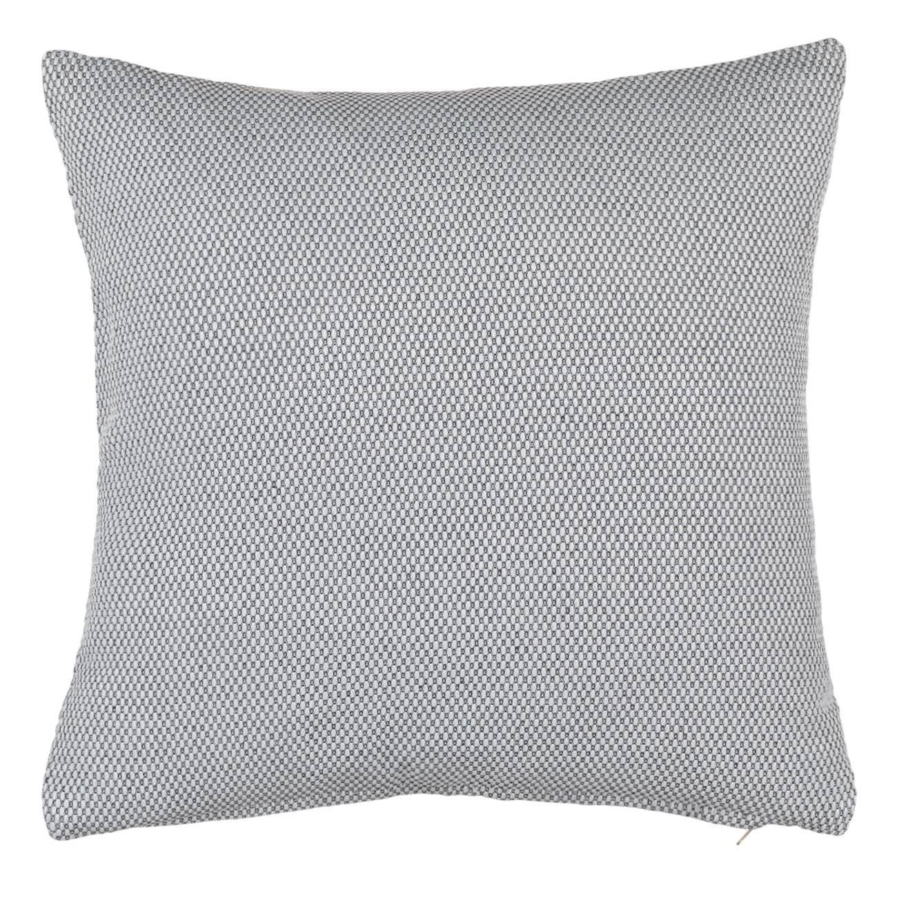Fata de perna decorativa, gri, model, 45 x 45cm, bumbac si poliester