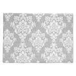 Casa si Gradina - Textile si covoare - Lenjerii de pat - Fete de perna - Fata de perna, model damask, culoare gri, material poliester, dimensiuni 68 x 49cm - Infinity.ro