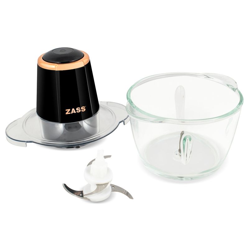 Electronice si Electrocasnice/Electrocasnice bucatarie/Mixere, tocatoare & roboti de bucatarie/Blendere si mini tocatoare - Chopper/Tocator ZASS Rose Gold ZCH 21 - Infinity.ro