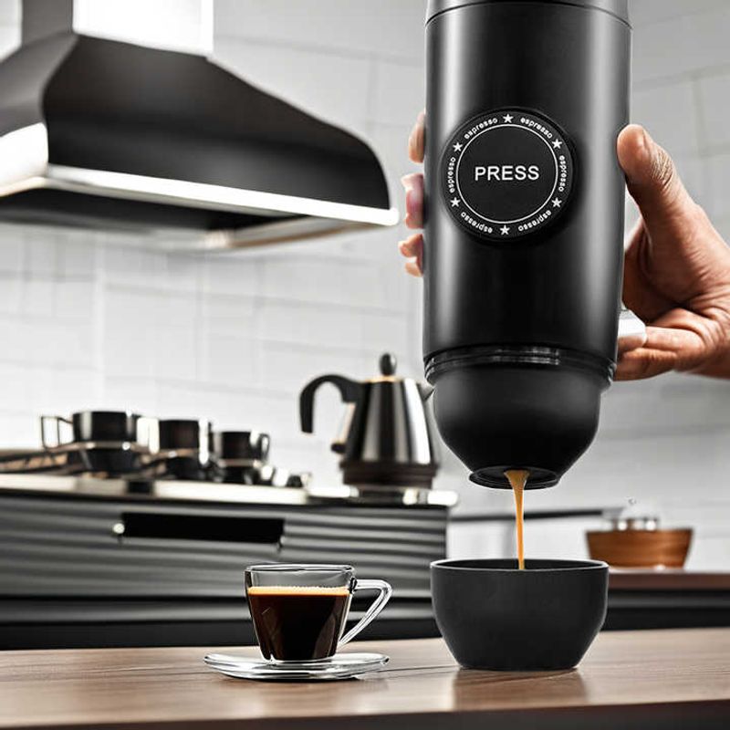 Electronice si Electrocasnice - Electrocasnice bucatarie - Preparare bauturi - Espressoare - Espressor Portabil, Ergonomic, Cafea sau Capsula Nespresso, Adaugare Apa Fierbinte, Pompa 18 Bar, Extractie la Cald/Rece - Infinity.ro