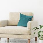 Casa si Gradina - Textile si covoare - Lenjerii de pat - Fete de perna - Fata de perna velvet, model romburi, culoare petrol, dimensiune 45 x 43cm, poliester - Infinity.ro