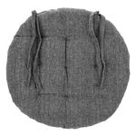 Casa si Gradina - Textile si covoare - Perne si pilote - Perne decorative - Perna scaun, model rotund, culoare gri, dimensiune 38 x 5cm, material bumbac - Infinity.ro