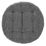 Casa si Gradina - Textile si covoare - Perne si pilote - Perne decorative - Perna scaun, model rotund, culoare gri, dimensiune 38 x 5cm, material bumbac - Infinity.ro