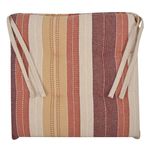 Casa si Gradina - Textile si covoare - Perne si pilote - Perne decorative - Perna scaun, 40x 40cm, dungi maro si bej, bumbac, poliester - Infinity.ro