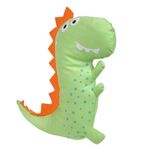 Casa si Gradina - Textile si covoare - Perne si pilote - Perne decorative - Perna decorativa dinozaur, model verde, 30x 40cm, poliester - Infinity.ro