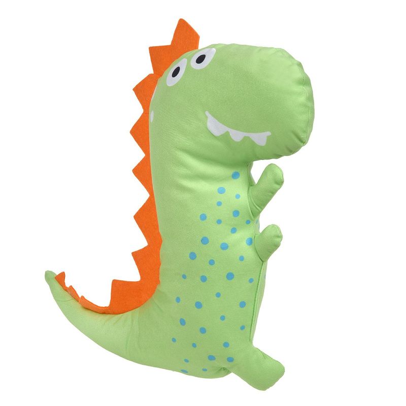 Casa si Gradina - Textile si covoare - Perne si pilote - Perne decorative - Perna decorativa dinozaur, model verde, 30x 40cm, poliester - Infinity.ro