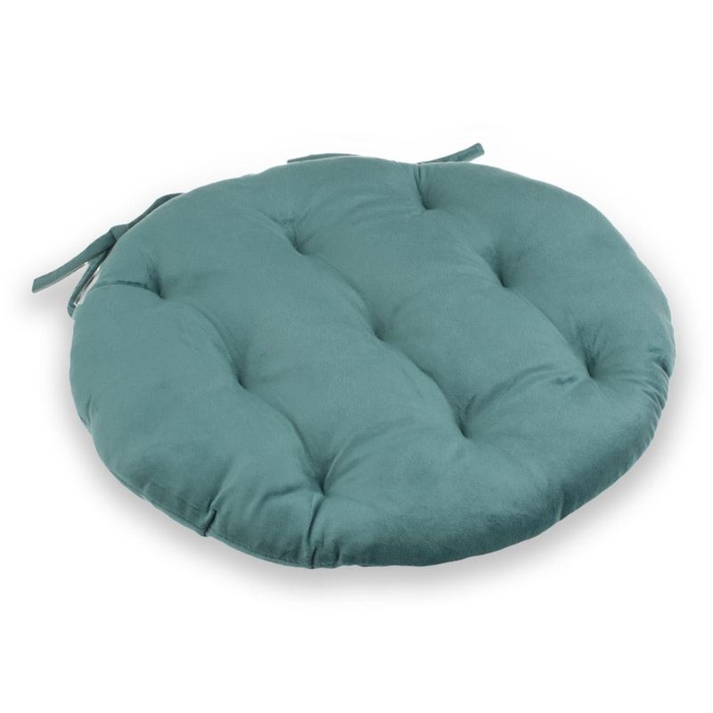 Casa si Gradina - Textile si covoare - Perne si pilote - Perne decorative - Perna scaun decorativa, velvet, rotunda, diametru 40 cm, verde menta - Infinity.ro