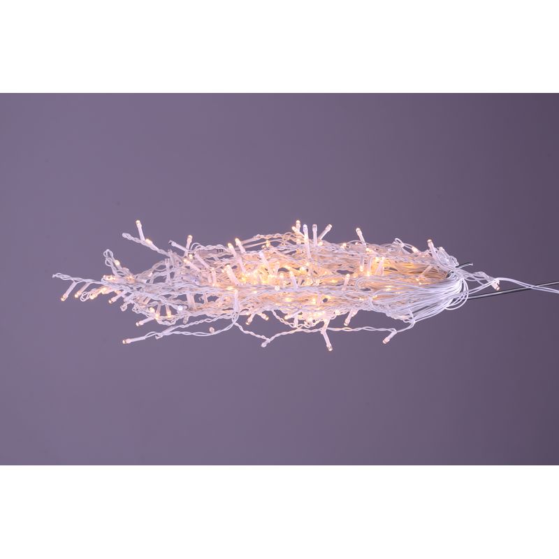 Casa si Gradina - Decoratiuni - Decoratiuni de sezon - Instalatie de Craciun 8 m Franj FLASH Alba Calda, 252 leduri, 9012WW - Infinity.ro