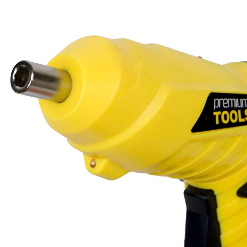 Casa si Gradina - Constructii - Scule de mana si unelte - Surubelnite - Surubelnita electrica premium tools, model led, capacitate 3.6v, 11 varfuri, galben - Infinity.ro