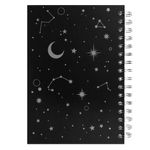 Carti si Birotica - Rechizite - Caiete - Caiete dictando - Caiet a5, model constelatii, 3 subiecte, 96 file, coperta dura, spirala, negru - Infinity.ro