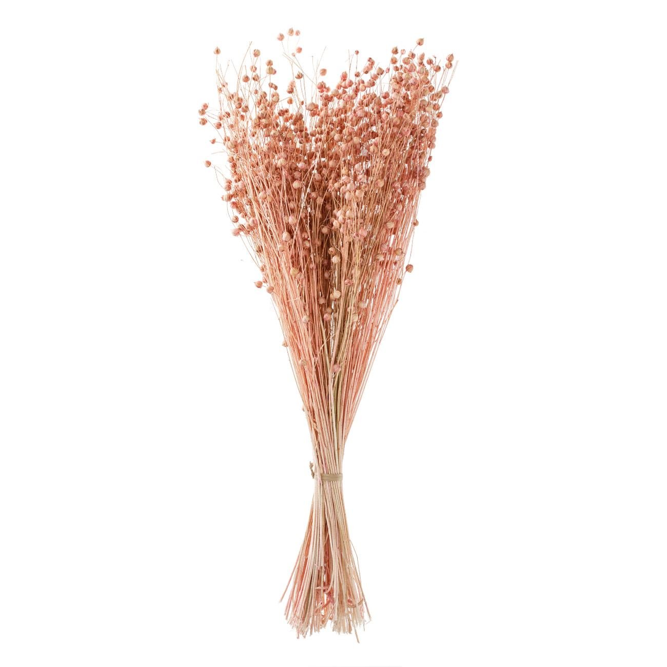 Buchet decorativ artificial, model seminte, crengute cu boboci roz, inaltime 50cm