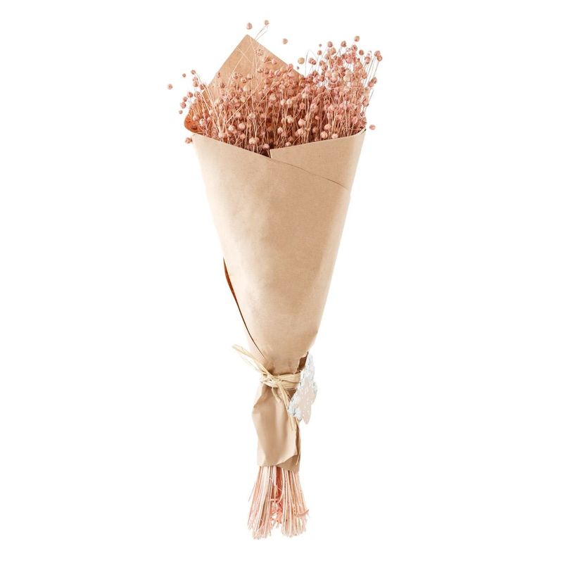 Casa si Gradina - Decoratiuni - Obiecte decorative - Plante artificiale - Buchet decorativ artificial, model seminte, crengute cu boboci roz, inaltime 50cm - Infinity.ro