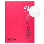 Carti si Birotica - Rechizite - Caiete - Caiete dictando - Caiet studentesc, office style, capacitate 40 file, dimensiune a4, culoare fucsia - Infinity.ro