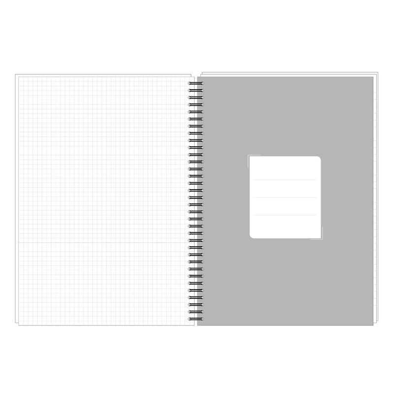 Carti si Birotica - Rechizite - Caiete - Caiete matematica - Caiet matematica, model pantera, a4, cu spirala, 4 subiecte, 128 file, culoare negru - Infinity.ro