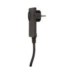Casa si Gradina - Electrice - Accesorii electrice - Accesorii prize si intrerupatoare - Stecher extra slim cu maner ORNO OR-AE-1312/B, 250V, cablu 1.5m, negru - Infinity.ro