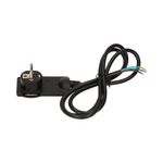 Casa si Gradina - Electrice - Accesorii electrice - Accesorii prize si intrerupatoare - Stecher extra slim cu maner ORNO OR-AE-1312/B, 250V, cablu 1.5m, negru - Infinity.ro