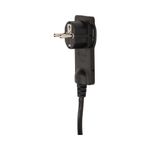 Casa si Gradina - Electrice - Accesorii electrice - Accesorii prize si intrerupatoare - Stecher extra slim cu maner ORNO OR-AE-1312/B, 250V, cablu 1.5m, negru - Infinity.ro