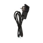 Casa si Gradina - Electrice - Accesorii electrice - Accesorii prize si intrerupatoare - Stecher extra slim cu maner ORNO OR-AE-1312/B, 250V, cablu 1.5m, negru - Infinity.ro