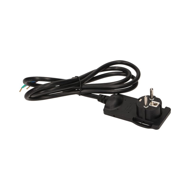 Casa si Gradina - Electrice - Accesorii electrice - Accesorii prize si intrerupatoare - Stecher extra slim cu maner ORNO OR-AE-1312/B, 250V, cablu 1.5m, negru - Infinity.ro