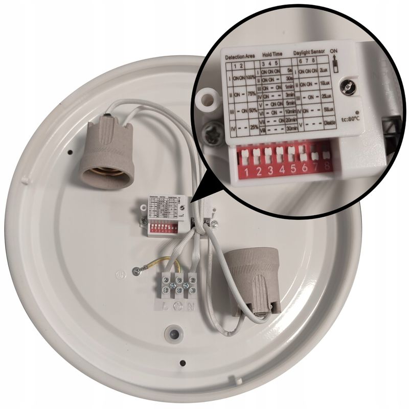 Casa si Gradina - Corpuri si surse de iluminat - Plafoniere, aplice si spoturi - Plafoniera VIRONE SELENE CL/2XE27-10MV/G, 2xE27, max. 2x60W, senzor de miscare, IP54, IK07, metal/plastic, gri - Infinity.ro