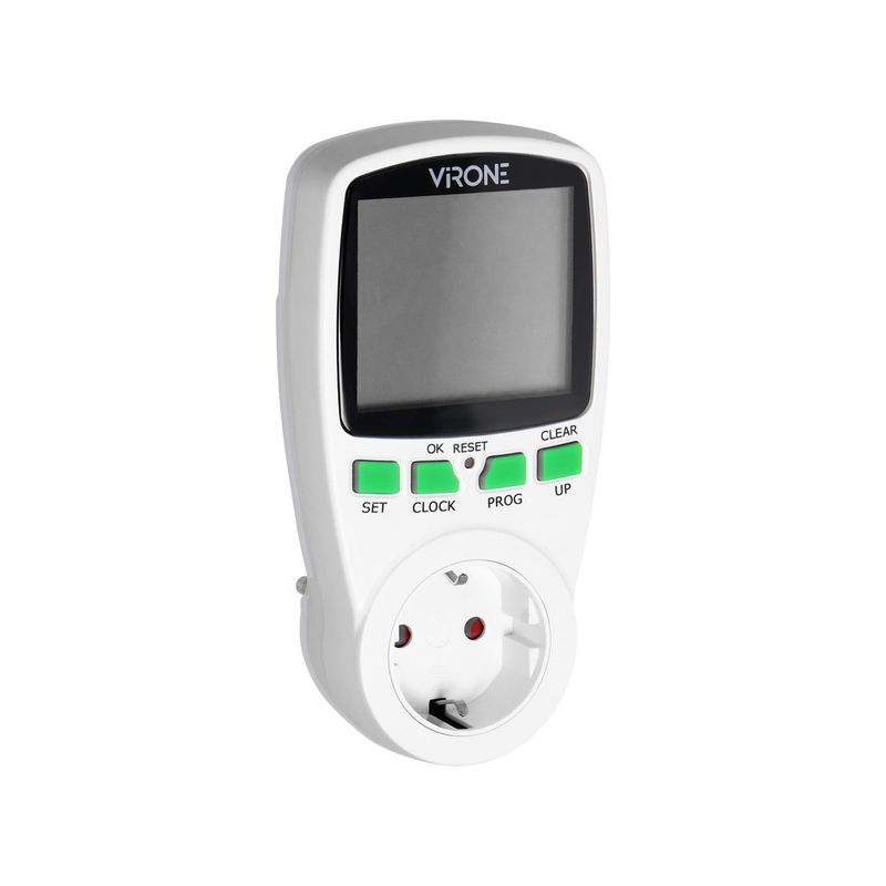 Casa si Gradina - Electrice - Prize - Priza programabila VIRONE DT-1(GS), schuko, 230V, 16A, 3680W, 12/24 ore, IP20, 16 programe, functie vara/iarna, alb - Infinity.ro