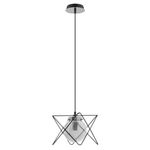 Casa si Gradina - Corpuri si surse de iluminat - Lustre si pendule - Corp de iluminat suspendat ADVITI Corrado 1p AD-LD-6211GGE14S, E14, maxim 40W, crom - Infinity.ro