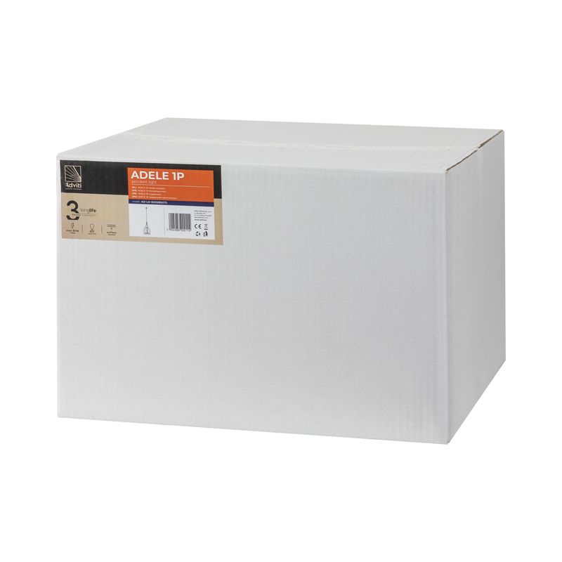 Casa si Gradina - Corpuri si surse de iluminat - Lustre si pendule - Corp de iluminat suspendat ADVITI Adele 1p AD-LD-6222BE27S, E27, maxim 60W, negru - Infinity.ro