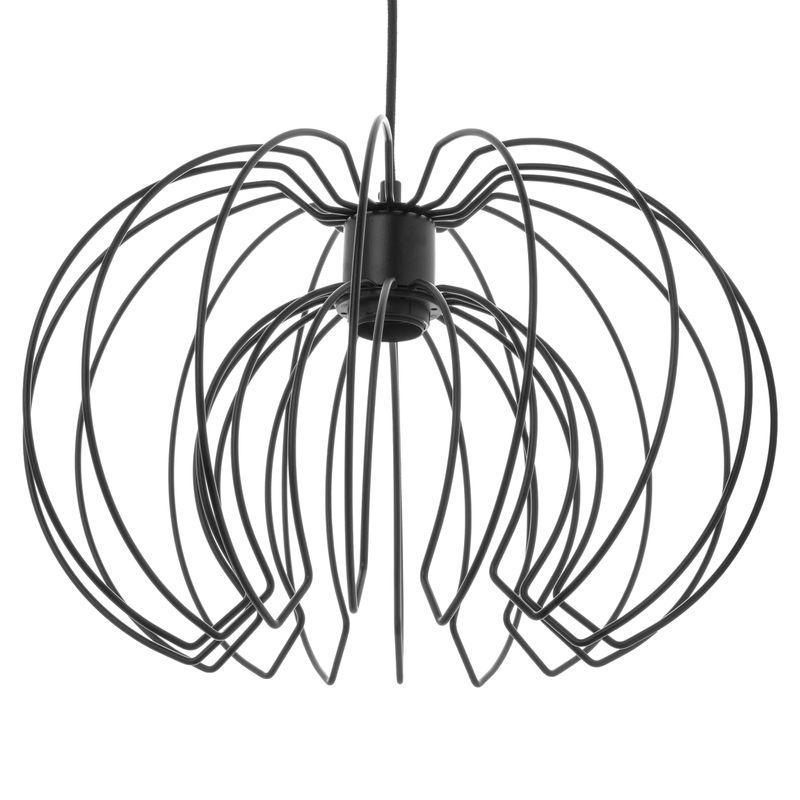 Casa si Gradina - Corpuri si surse de iluminat - Lustre si pendule - Corp de iluminat suspendat ADVITI Bola 1p AD-LD-6221BE27, E27, maxim 60W, negru - Infinity.ro