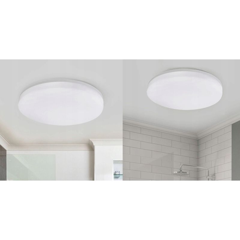 Casa si Gradina - Corpuri si surse de iluminat - Plafoniere, aplice si spoturi - Plafoniera ADVITI Jantar AD-PL-6468WLPM4, LED, 18W, 1880lm, IP54, 4000K, IK08, metal/pvc, alb - Infinity.ro