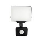 Casa si Gradina - Corpuri si surse de iluminat - Iluminat comercial si industrial - Proiectoare si lampi de lucru - Proiector LED, Orno, 20W cu PIR, 1600lm, IP44, 4000K, Aluminiu + Policarbonat, Alb/Negru - Infinity.ro