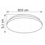 Casa si Gradina - Corpuri si surse de iluminat - Plafoniere, aplice si spoturi - Plafoniera ADVITI Jantar AD-PL-6470WLPM4, LED, 30W, 3225lm, IP54, 4000K, IK08, metal/pvc, alb - Infinity.ro