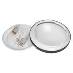 Casa si Gradina - Corpuri si surse de iluminat - Plafoniere, aplice si spoturi - Plafoniera VIRONE SELENE CL/2XE27-10/B, 2xE27, max. 2x60W, IP54, IK07, negru/alb - Infinity.ro