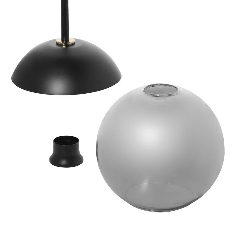 Casa si Gradina - Corpuri si surse de iluminat - Lustre si pendule - Corp de iluminat suspendat ADVITI Lara 1p AD-LD-6216BE27S, E14, maxim 60W, negru - Infinity.ro