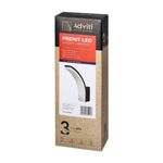 Casa si Gradina - Corpuri si surse de iluminat - Plafoniere, aplice si spoturi - Aplica de gradina ADVITI Frenit AD-OP-6204BLPM4, 20W, LED SMD, 2300lm, IP65, 4000K, negru - Infinity.ro