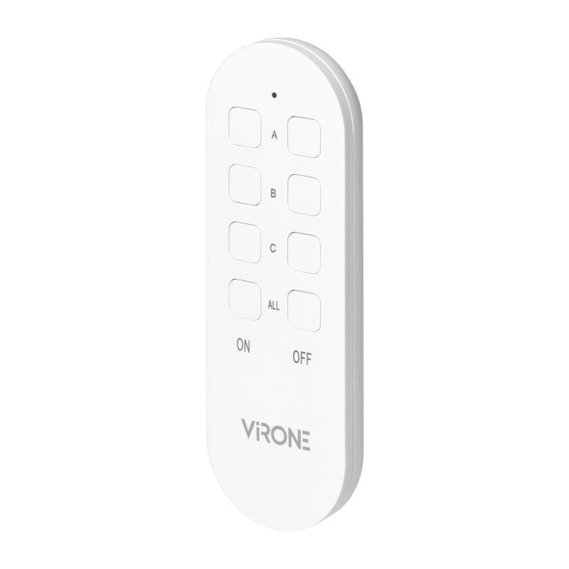 Casa si Gradina - Electrice - Prize - Mini priza wireless VIRONE RS-10(GS), 2300W, schuko, IP20, telecomanda, alba - Infinity.ro