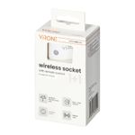 Casa si Gradina - Electrice - Prize - Mini priza wireless VIRONE RS-10(GS), 2300W, schuko, IP20, telecomanda, alba - Infinity.ro
