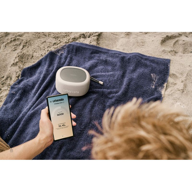 TV, Audio-Video si Foto - Portabile audio - Boxe portabile - Boxa portabila Urbanista Malibu, True Wireless, incarcare solara/USB-C, 20W, Bluetooth 5.2, IP67, gri - Infinity.ro
