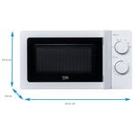 Electronice si Electrocasnice - Aragazuri, cuptoare si hote - Cuptoare - Cuptoare cu microunde - Cuptor microunde BEKO MOC201002W, 20l, 700W, Alb - Infinity.ro