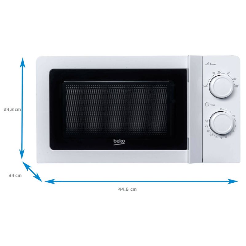 Electronice si Electrocasnice - Aragazuri, cuptoare si hote - Cuptoare - Cuptoare cu microunde - Cuptor microunde BEKO MOC201002W, 20l, 700W, Alb - Infinity.ro