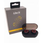 TV, Audio-Video si Foto - Portabile audio - Casti audio - Casti audio in ear iLike IBE01, wireless, Bluetooth 5.0, IPX4, Extra Bass, toc de incarcare, negru/rosu - Infinity.ro