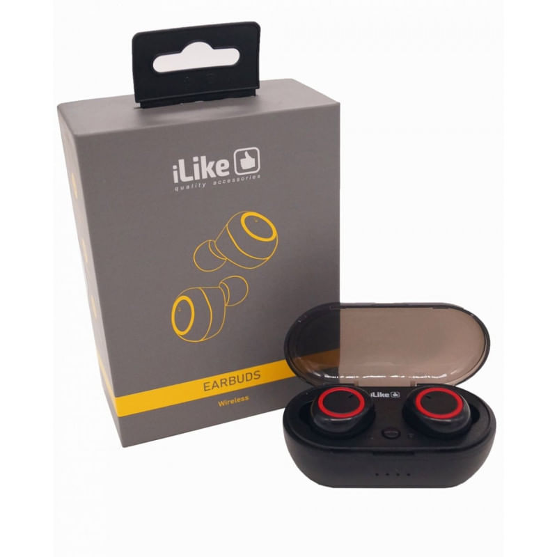 TV, Audio-Video si Foto - Portabile audio - Casti audio - Casti audio in ear iLike IBE01, wireless, Bluetooth 5.0, IPX4, Extra Bass, toc de incarcare, negru/rosu - Infinity.ro