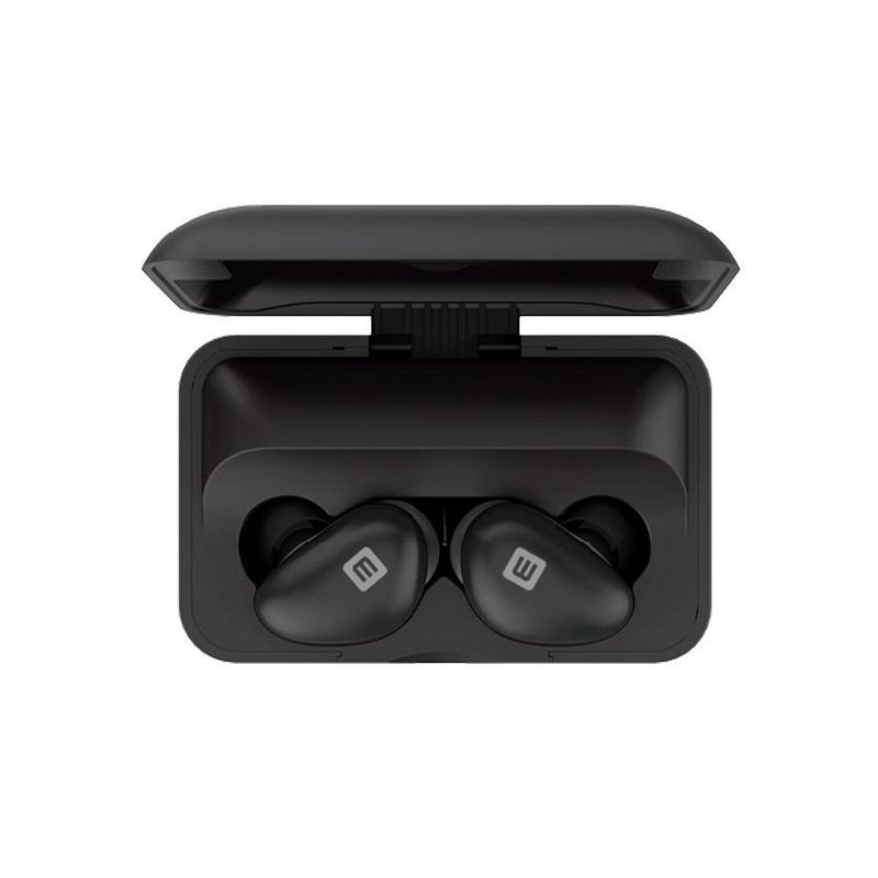TV, Audio-Video si Foto - Portabile audio - Casti audio - Casti audio in ear Evelatus EBE02, Wireless, Bluetooth 5.0, IPX4, Extra Bass, toc de incarcare, negru - Infinity.ro