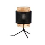 Casa si Gradina - Corpuri si surse de iluminat - Veioze si lampi - Veioze - Lampa de noptiera ADVITI Lana AD-LD-6240BE27T, E27, maxim 60W, negru/maro - Infinity.ro