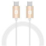 Laptop, Telefoane si Tablete - Telefoane mobile si accesorii - Accesorii Telefoane - Cabluri si adaptoare telefoane - Cablu de date/incarcare Evelatus TPC03, USB C - USB - C, lungime 1 m, alb/auriu - Infinity.ro