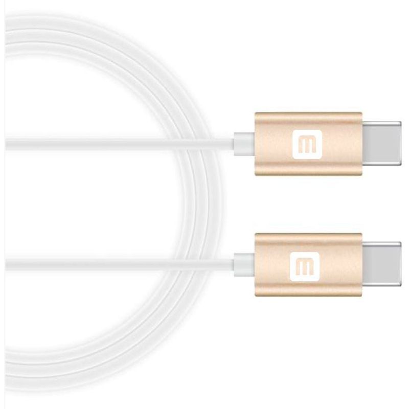 Laptop, Telefoane si Tablete - Telefoane mobile si accesorii - Accesorii Telefoane - Cabluri si adaptoare telefoane - Cablu de date/incarcare Evelatus TPC03, USB C - USB - C, lungime 1 m, alb/auriu - Infinity.ro