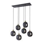 Casa si Gradina - Corpuri si surse de iluminat - Lustre si pendule - Corp de iluminat suspendat ADVITI Jala 6p AD-LD-6227BE27M, E27, maxim 6 x 15W, negru - Infinity.ro
