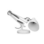Casa si Gradina - Corpuri si surse de iluminat - Veioze si lampi - Veioze - Lampa de birou VIRONE DIAN DL-1/W, E27, 60 W, 3 articulatii mobile, cablu 110 cm cu comutator, otel, alb - Infinity.ro